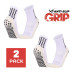 Anti-slip Grip Socks - White (2 pairs)